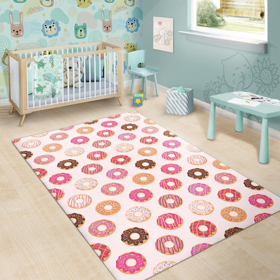 Colorful Donut Pattern Area Rug