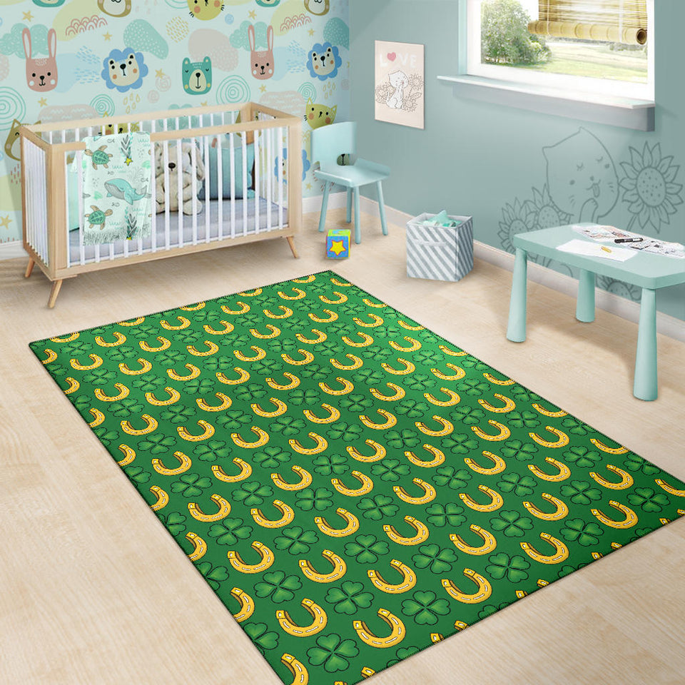 Horseshoes Pattern Print Design 05 Area Rug