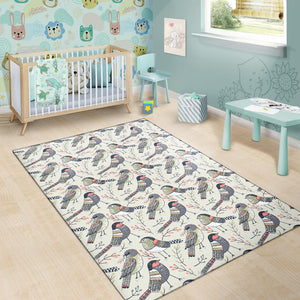 Pigeon Pattern Print Design 04 Area Rug