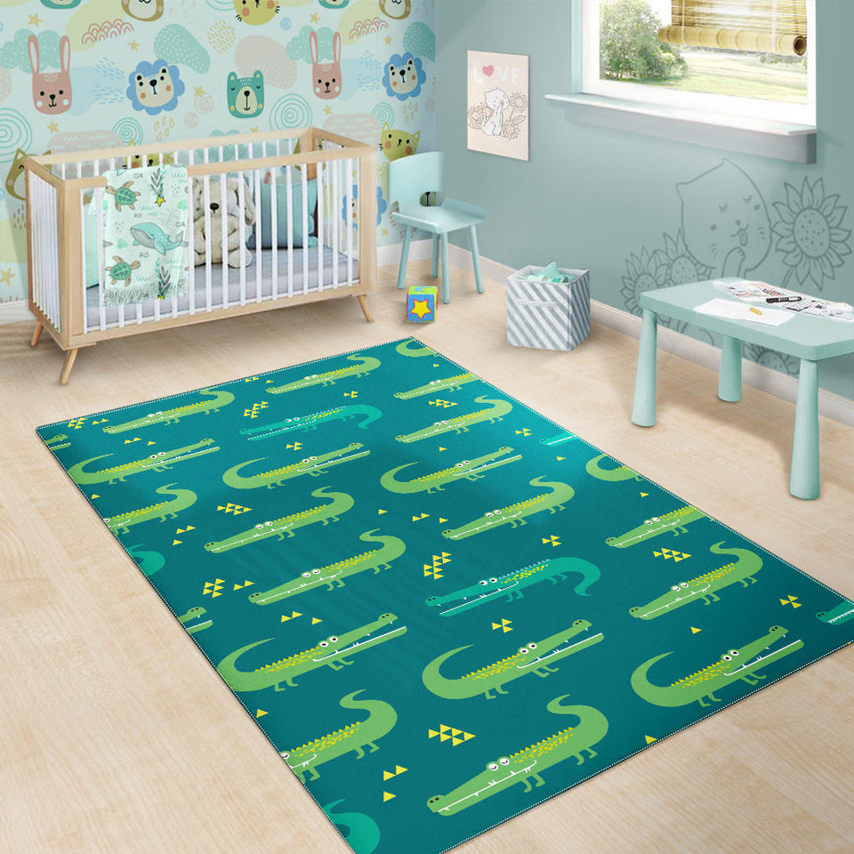 Crocodile Pattern Area Rug
