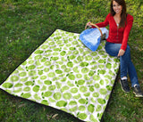 Lime Design Pattern Premium Quilt