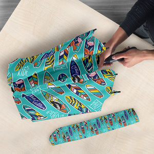 Surfboard Pattern Print Design 05 Umbrella