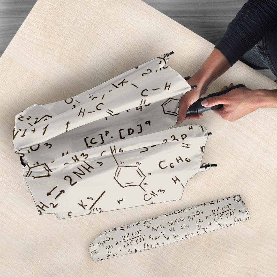 Chemistry Periodic Table Pattern Print Design 04 Umbrella
