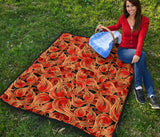 Fire Flame Pattern Premium Quilt
