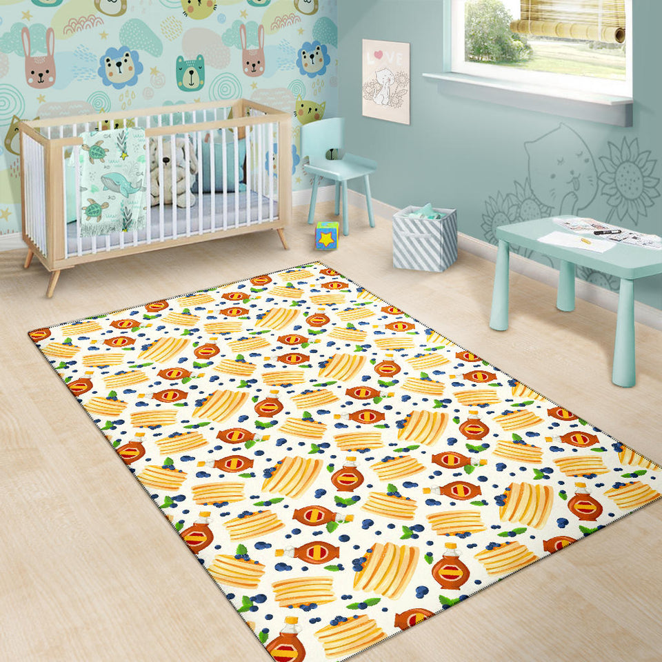 Pancake Pattern Print Design 02 Area Rug