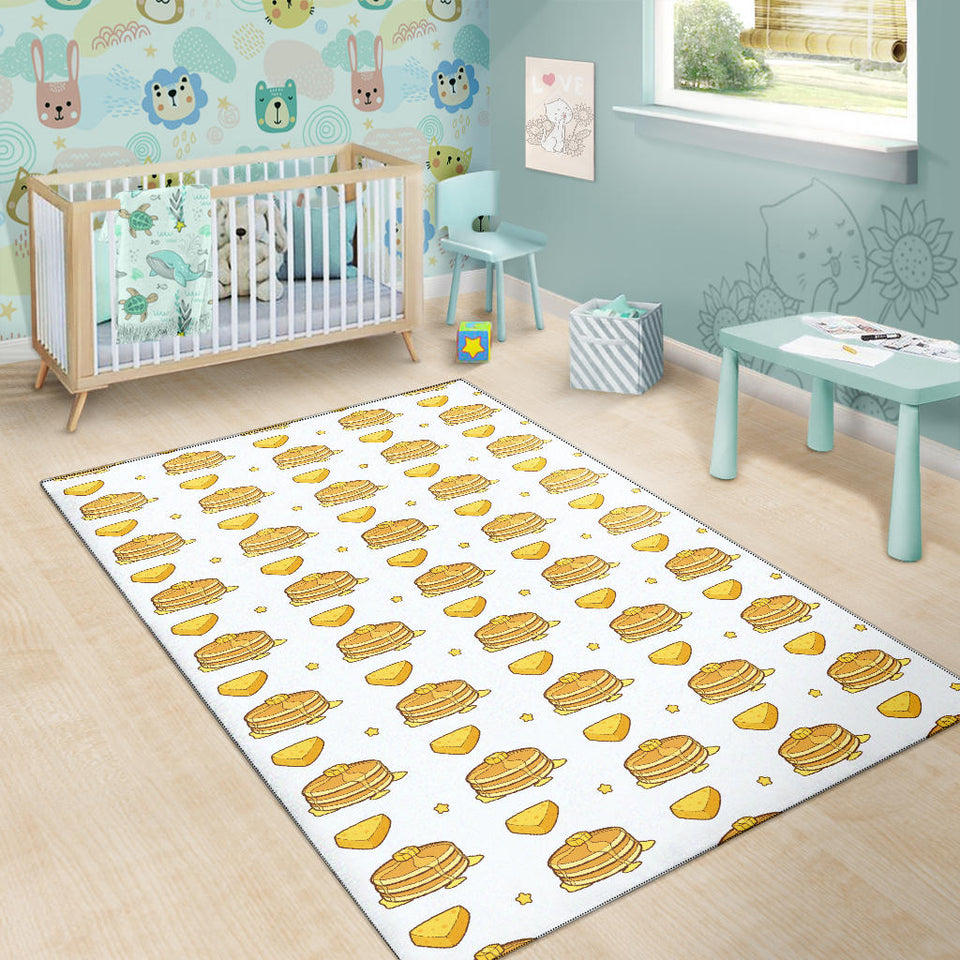 Pancake Pattern Print Design 03 Area Rug