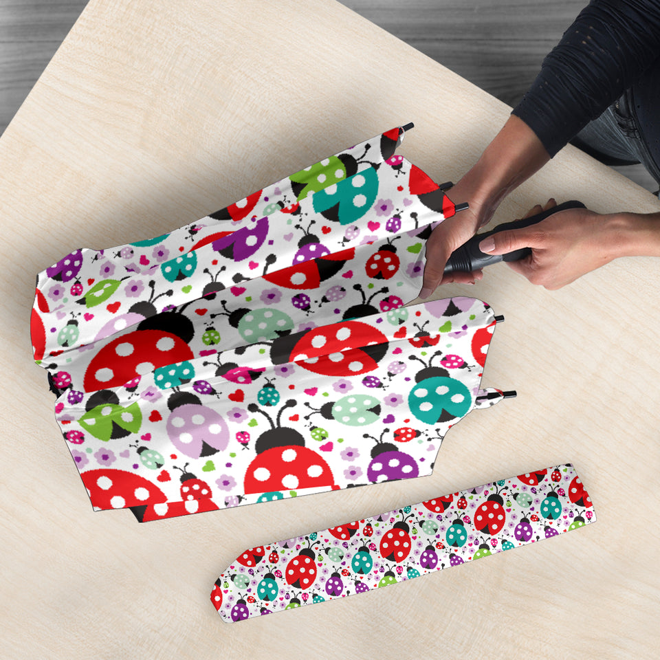 Ladybug Pattern Print Design 03 Umbrella