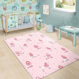 Poodle Dog Pink Color Theme Area Rugpoodle Dog Pink Color Theme Area Rug