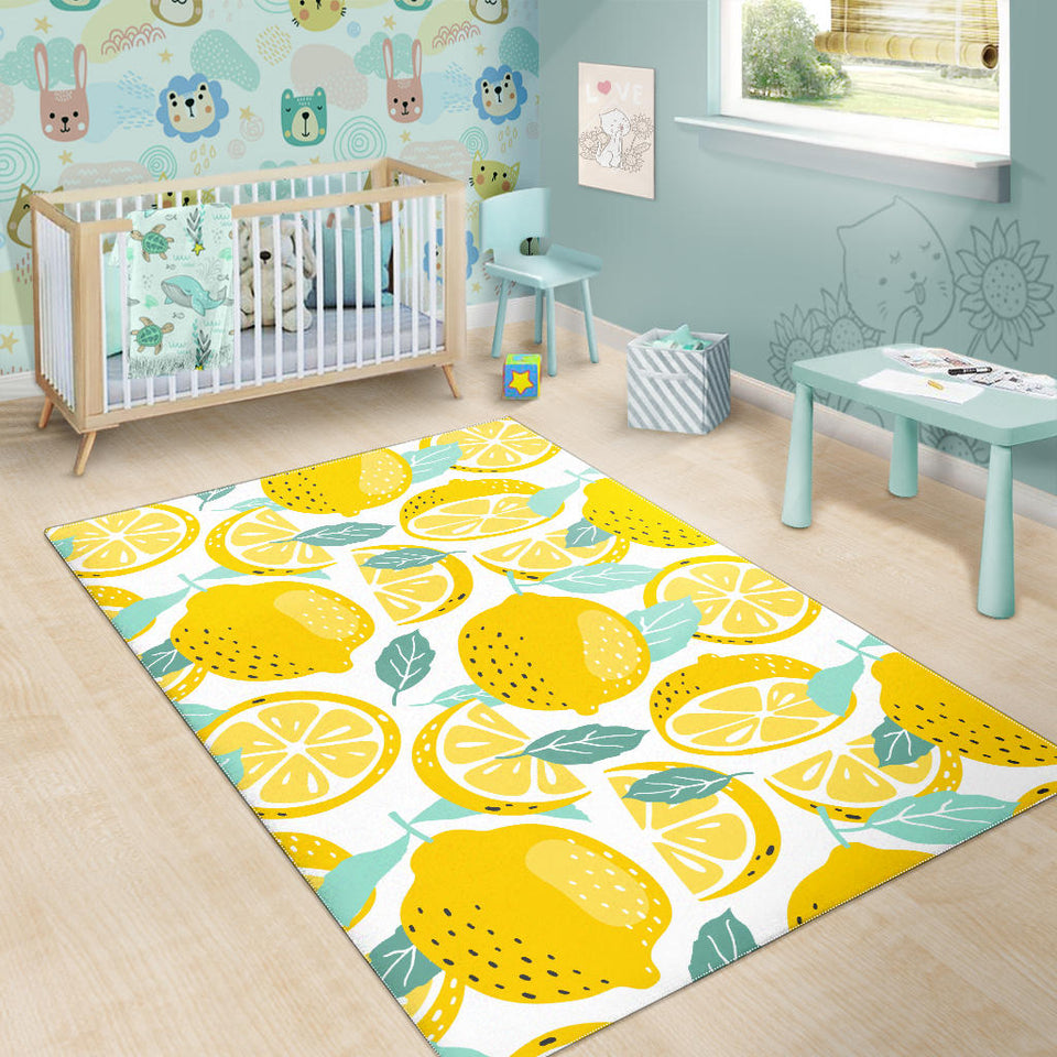Lemon Design Pattern Area Rug