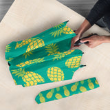 Pineapples Pattern Green Background Umbrella
