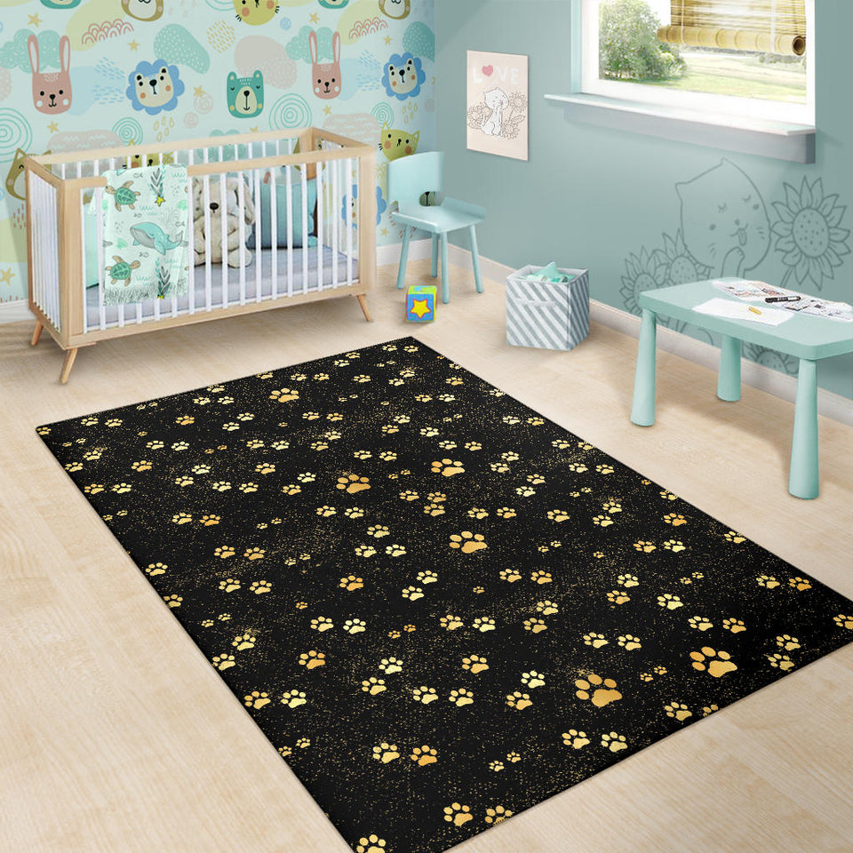 Dog Paws Pattern Print Design 05 Area Rug