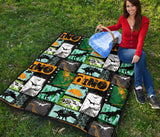 Dinosaurs Print Pattern Premium Quilt