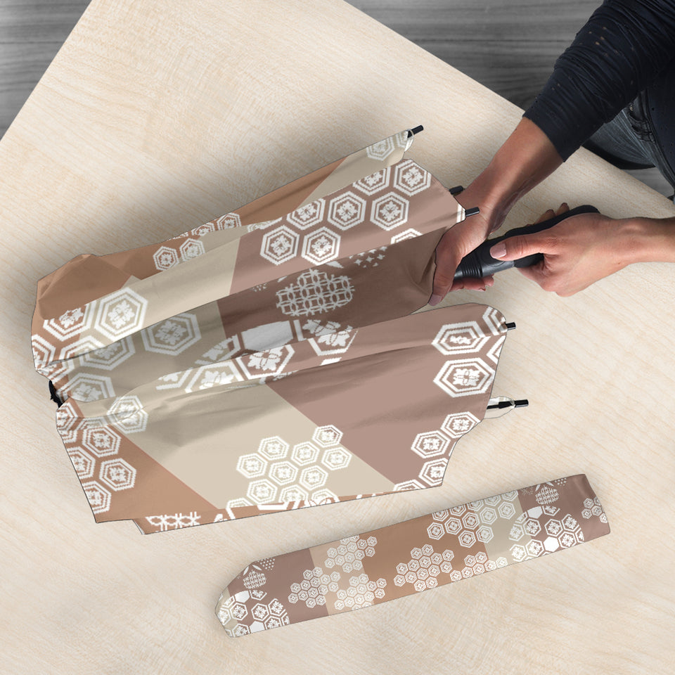 Beautiful Hexagon Japanese  Pattern Umbrella