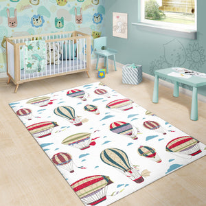 Hot Air Balloon Pattern Area Rug