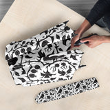 Crow Dark Floral Pattern Umbrella