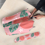 Grapefruit Leaves Flower Pink Background Umbrella