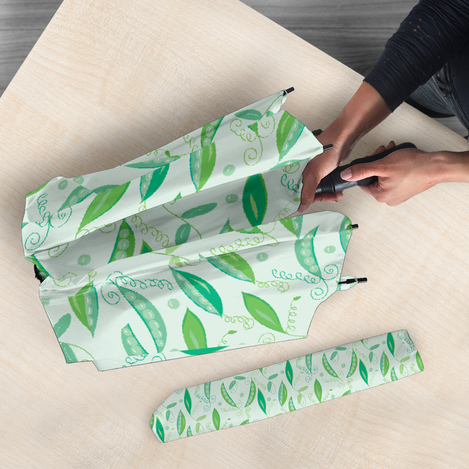 Green Peas Pattern Print Design 01 Umbrella