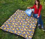 Guinea Pig Pattern Print Design 02 Premium Quilt