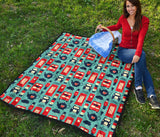 British Pattern Print Design 04 Premium Quilt