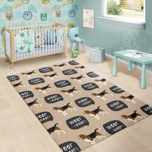 Beagle Pattern Area Rug