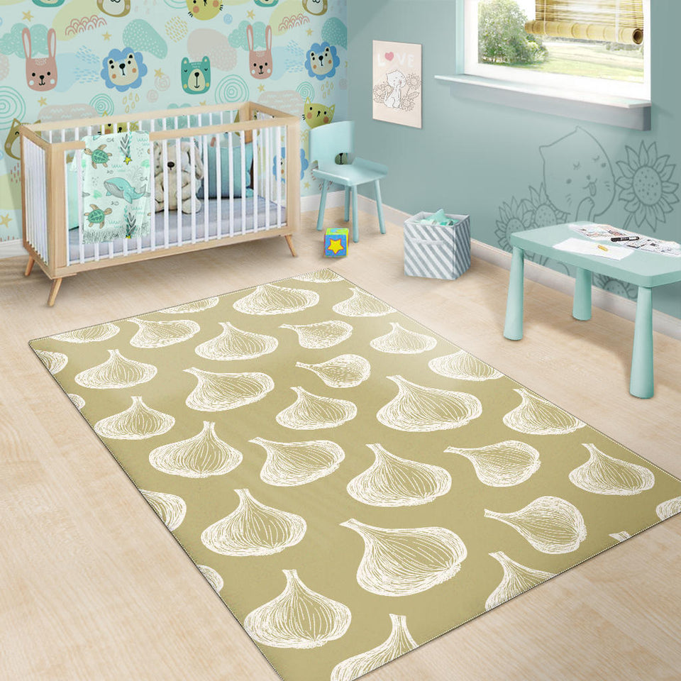 Garlic Design Pattern Area Rug