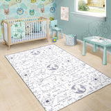 Math Pattern Print Design 03 Area Rug