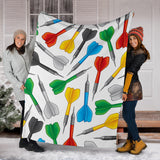 Darts Pattern Print Design 03 Premium Blanket