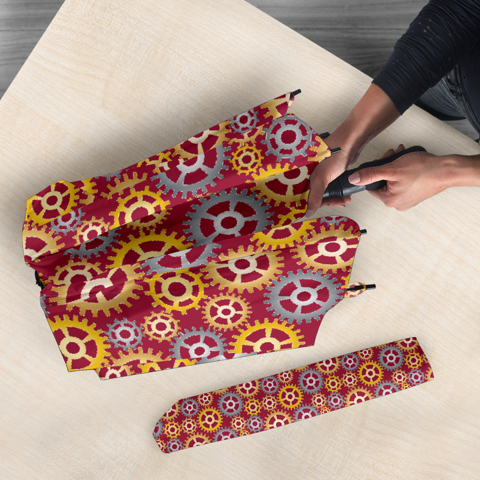 Gear Pattern Print Design 04 Umbrella