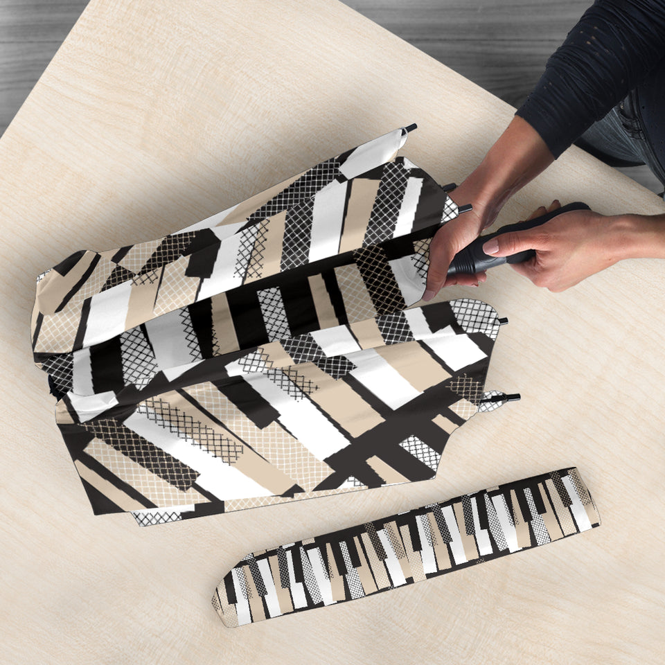 Piano Pattern Print Design 04 Umbrella
