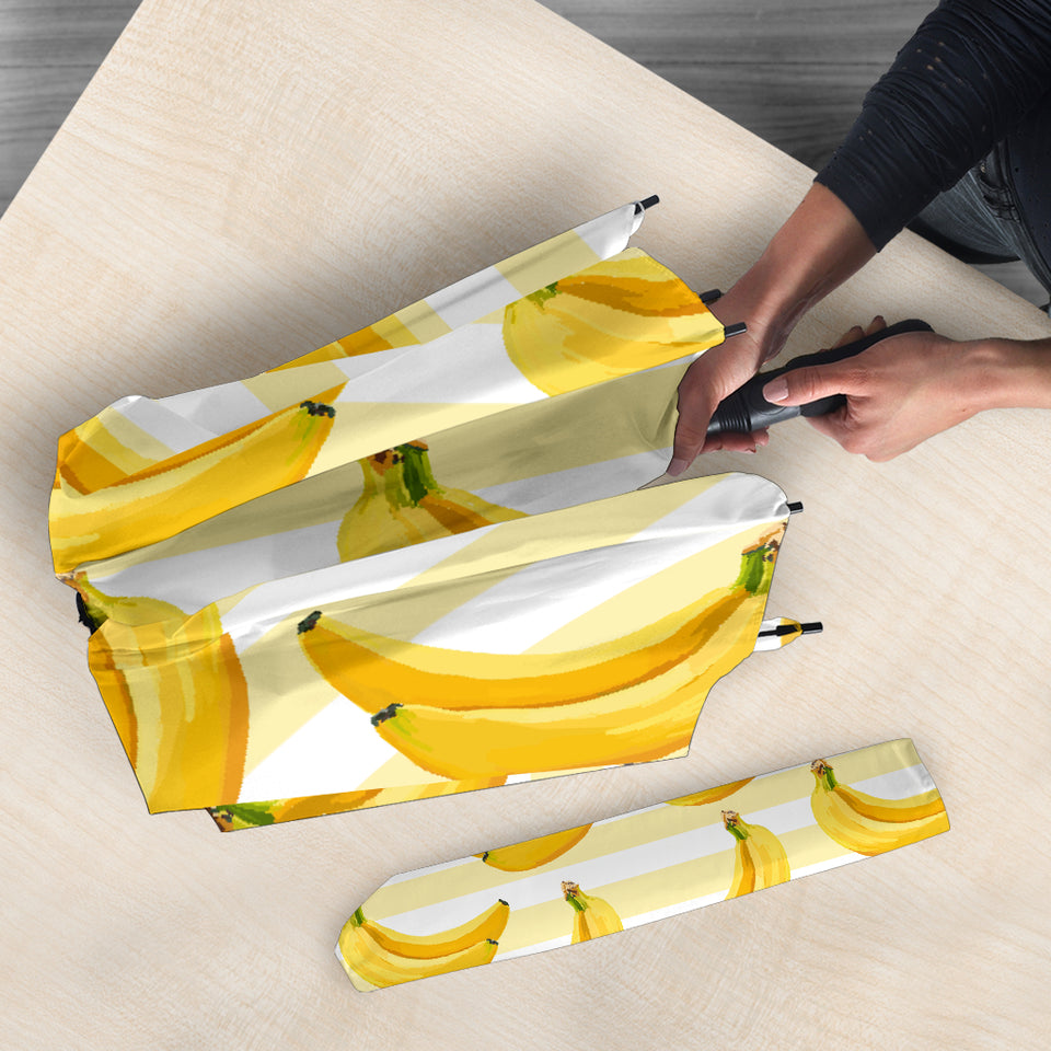 Banana Pattern Blackground Umbrella