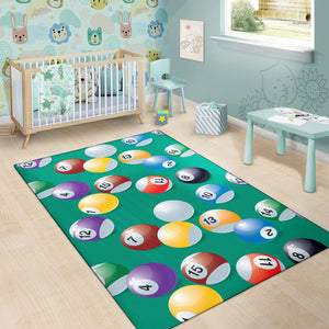 Billiard Ball Pattern Print Design 01 Area Rug