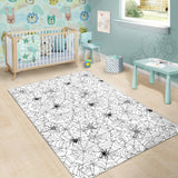 Spider Web Cobweb Pattern Area Rug