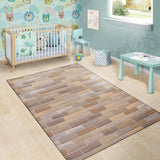 Brick Printed Pattern Print Design 01 Area Rug