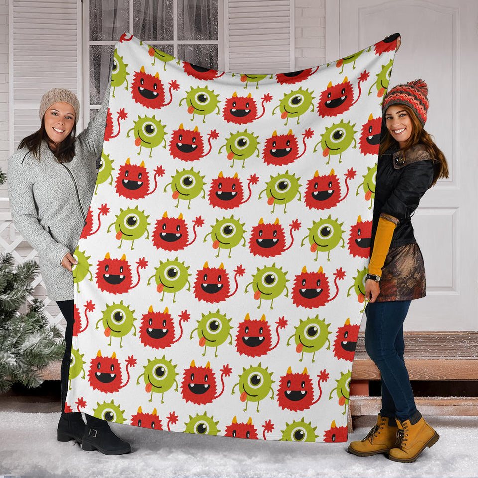 Alien Pattern Print Design 05 Premium Blanket
