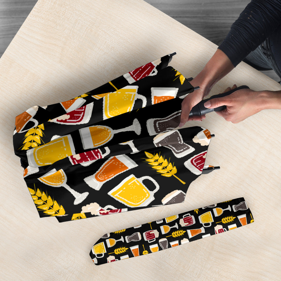 Beer Type Pattern Umbrella