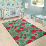 Tomato Design Pattern Area Rug
