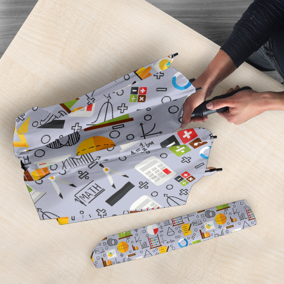 Math Pattern Print Design 04 Umbrella