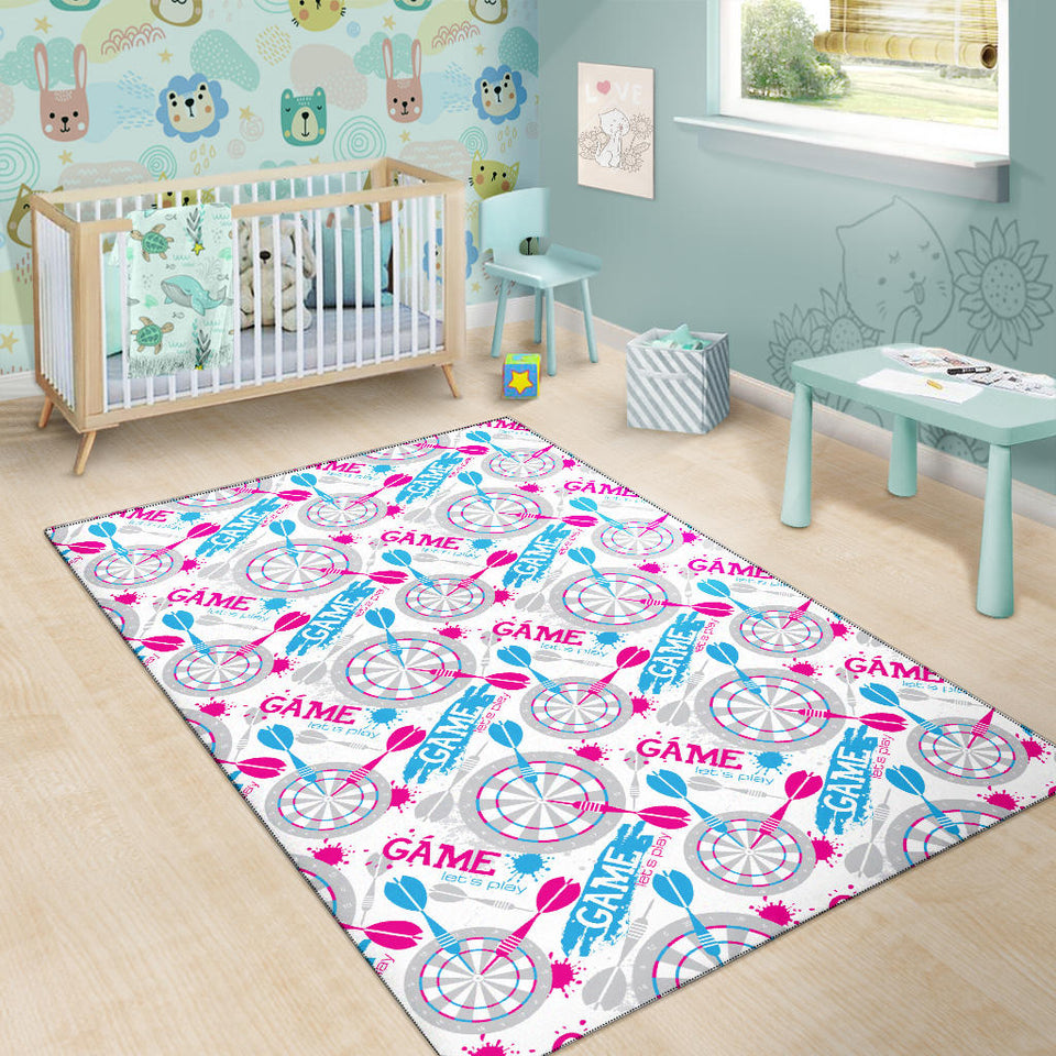 Darts Pattern Print Design 01 Area Rug