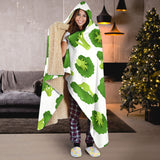 Cute Broccoli Pattern Hooded Blanket