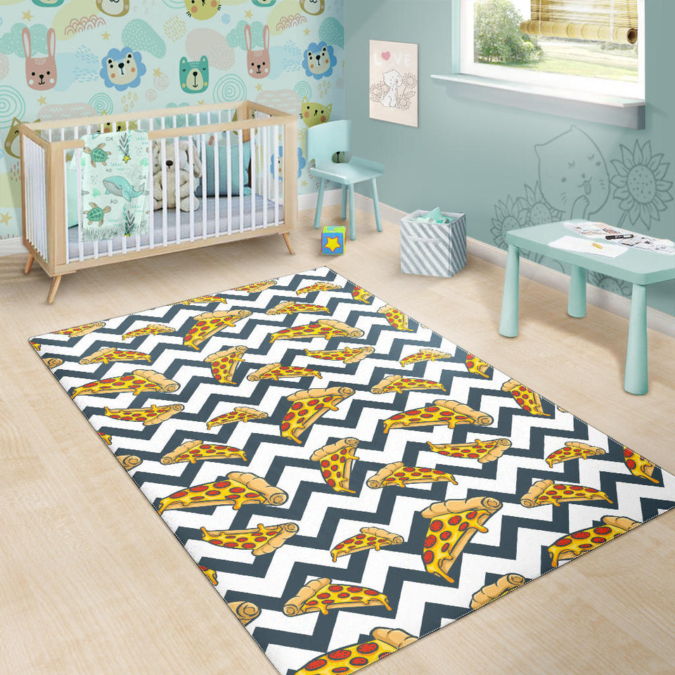 Pizza Design Pattern Area Rug