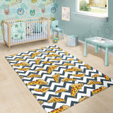 Pizza Design Pattern Area Rug