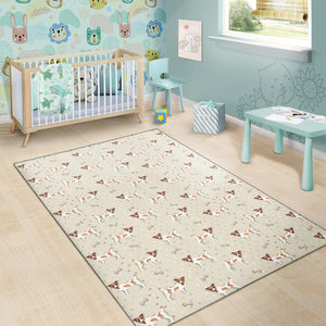 Jack Russel Pattern Print Design 02 Area Rug