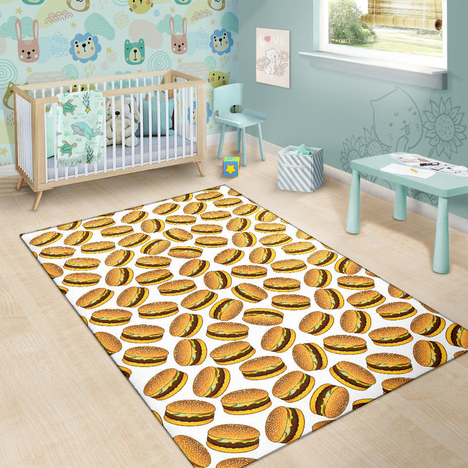 Hamburger Pattern Print Design 03 Area Rug