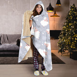 Sweet Dreams Sheep Pattern Hooded Blanket