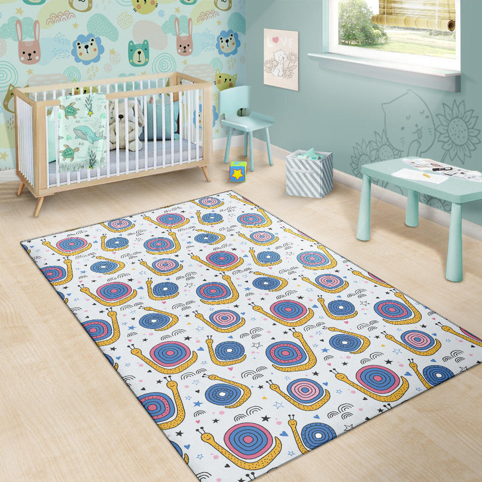 Snail Pattern Print Design 05 Area Rug