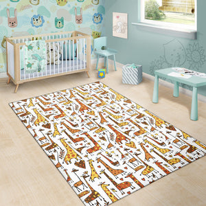 Giraffe Pattern Print Design 04 Area Rug