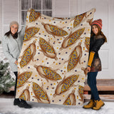 Corn Pattern Print Design 03 Premium Blanket