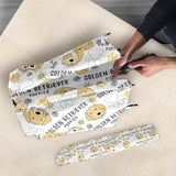 Golden Retriever Pattern Print Design 04 Umbrella