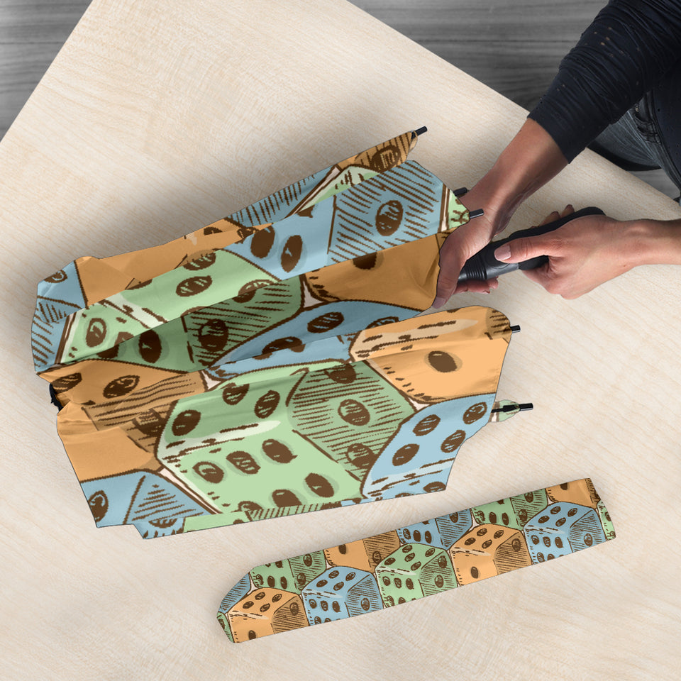 Dice Pattern Print Design 05 Umbrella