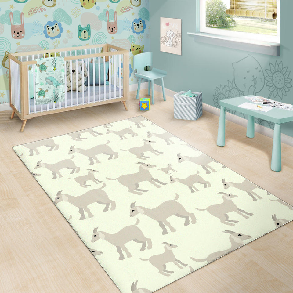 Little Young Goat Pattern Area Rug